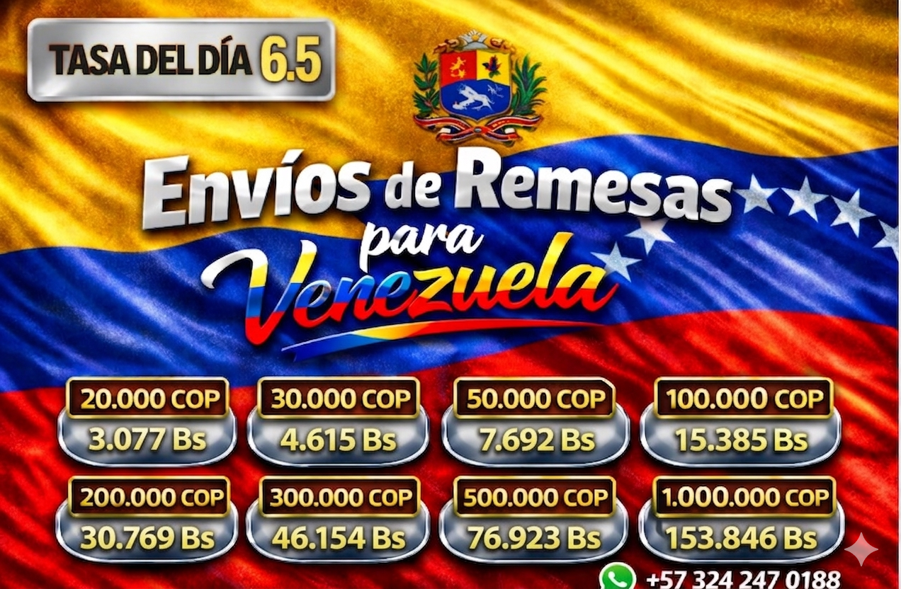 Remesas de Colombia a Venezuela